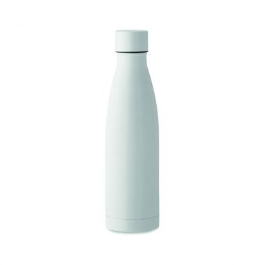 Witte RVS drinkfles | Dubbelwandig | 500 ml