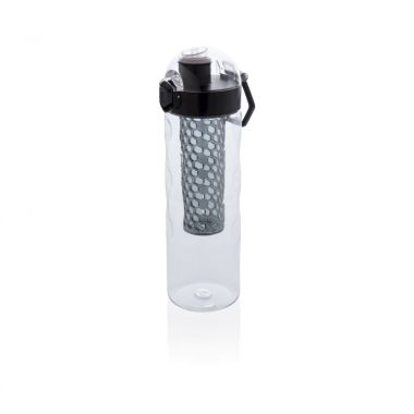 Zwarte Lekvrije waterfles met infuser | 700 ml