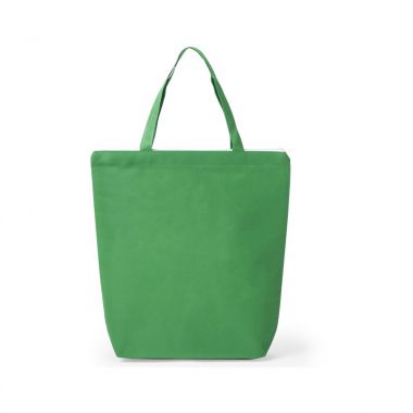 Groene Shopper met rits | Non woven