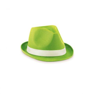 Lime Hoedje gekleurd | Polyester band