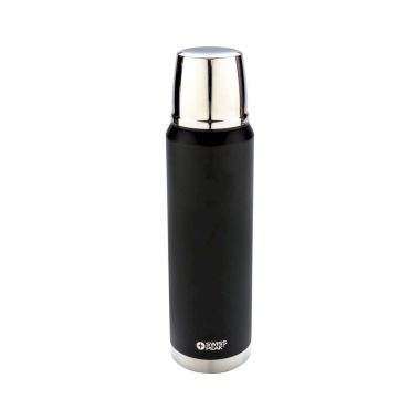 Zwarte Thermosfles vacuüm | 1000 ml