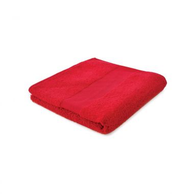 Rood / rood Badlaken borduren | 100 x 50 | 450 grams