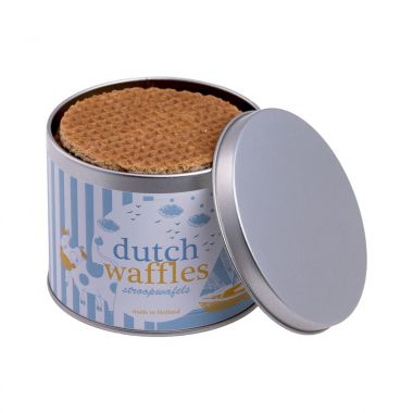 Zilvere Stroopwafels in blik | 8 stuks