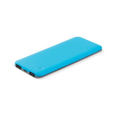 Lichtblauwe Powerbank | Ultra dun | 5000 mAh