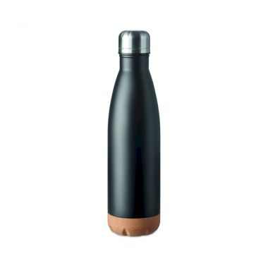 Zwarte Thermosfles dubbelwandig | 500ml | RVS