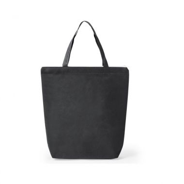 Zwarte Shopper met rits | Non woven