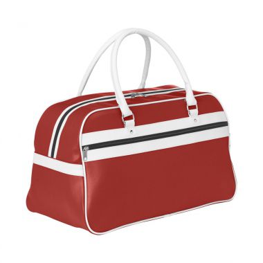 Rood / wit Retro sporttas | Kleurrijk | PVC