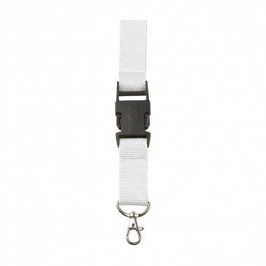 Witte Lanyard | Veiligheidssluiting