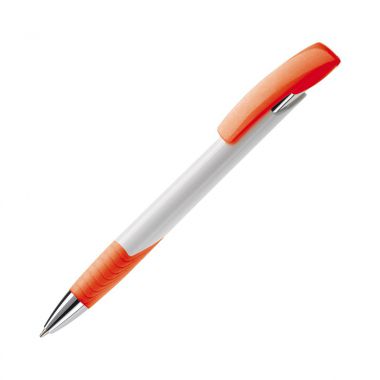 Wit / oranje Moderne balpen | Hard colour