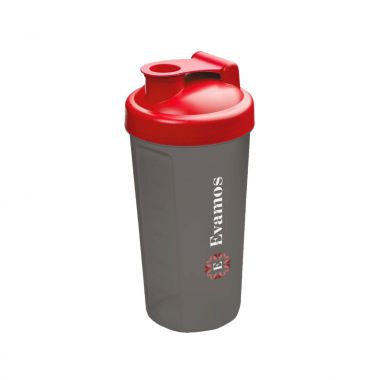 Rood / grijs Eiwit shaker | 600 ml