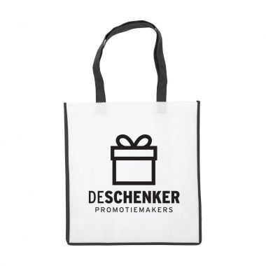 Zwarte Shopper | Non woven | Kleurrijk | 80 gram