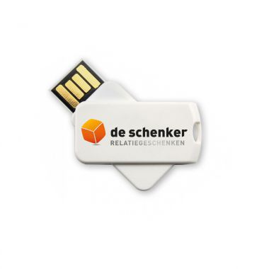 Witte USB bedrukken 32GB