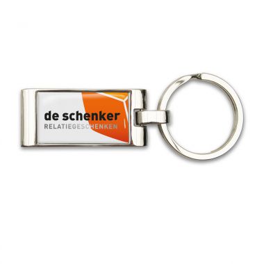 Zilvere Metalen sleutelhanger | Design