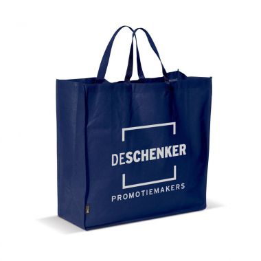 Donkerblauwe Big shopper | Non woven | 75 grams 