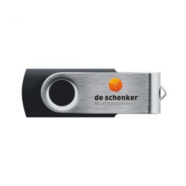 Zwarte USB twister 16GB