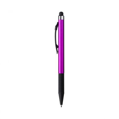 Paarse Touchpen | Metallic look | Rubber grip