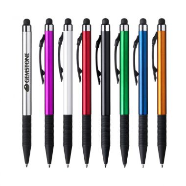 Touchpen | Metallic look | Rubber grip