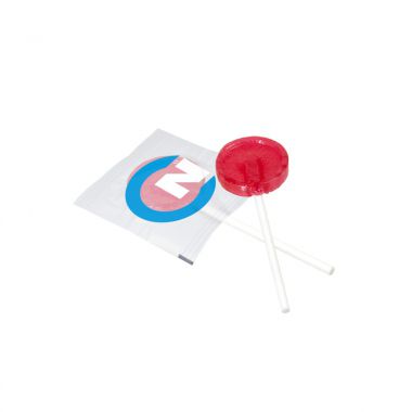 Transparante Platte lolly | Fruitsmaak | 5 gram