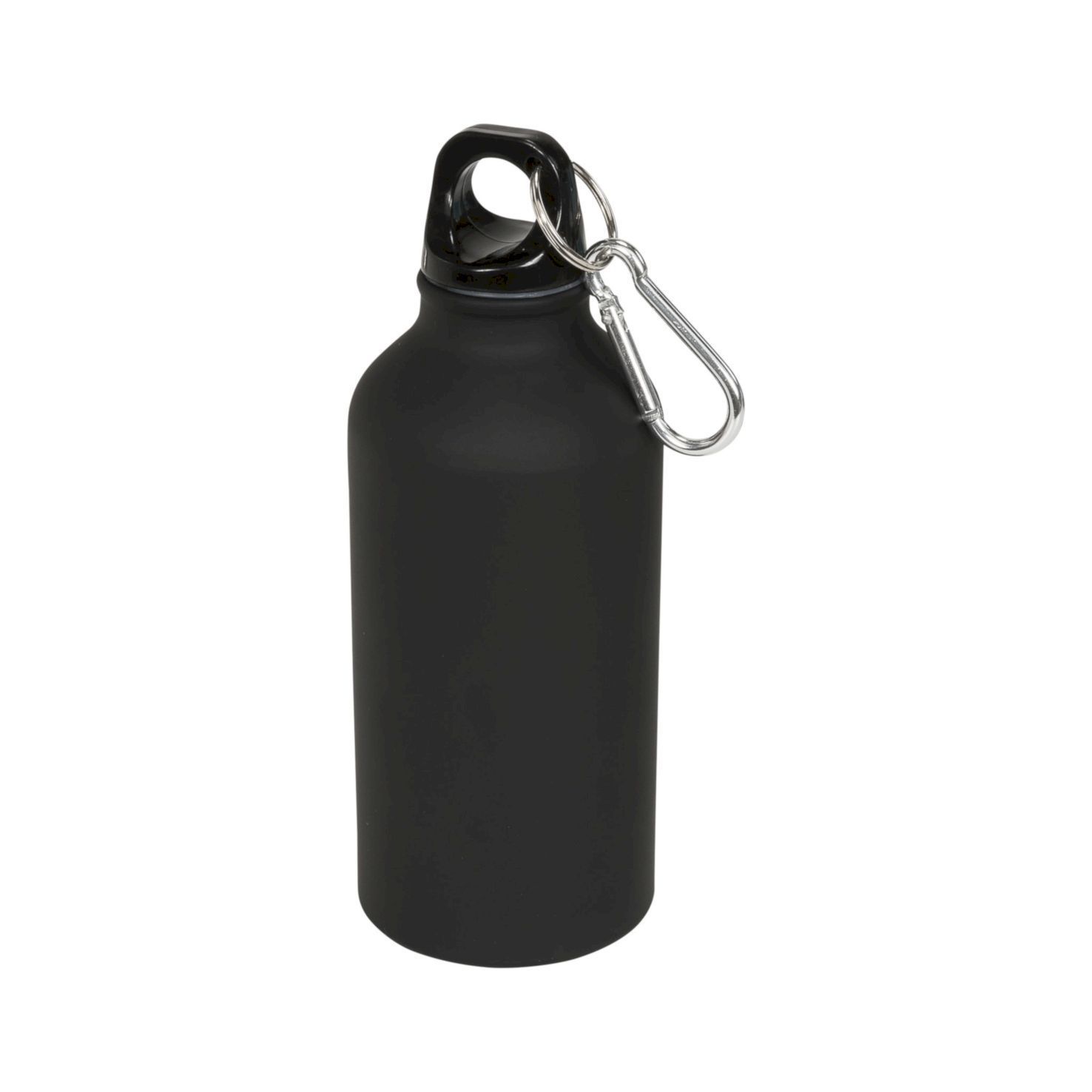 Zwarte Aluminium veldfles | Mat gekleurd | 400 ml