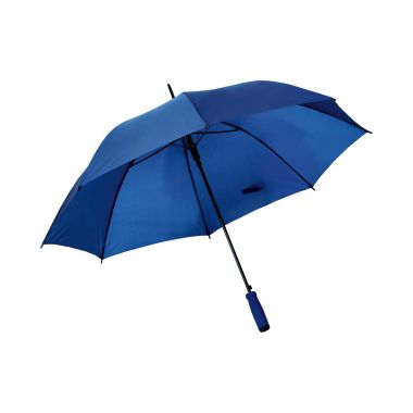 Donkerblauwe Paraplu met logo | Soft foam handvat