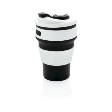 Zwarte Opvouwbare koffiebeker | Siliconen | 350 ml