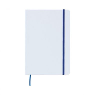 Blauwe notitieboek | A5 | Gekleurd elastiek