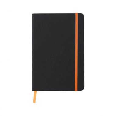 Oranje PU notitieboek | Gekleurd elastiek