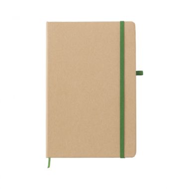 Groene Stonepaper notitieboek | Gekleurd elastiek