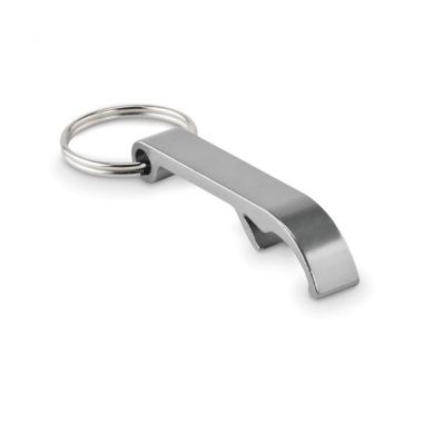 Zilvere Flesopener sleutelhanger | Aluminium