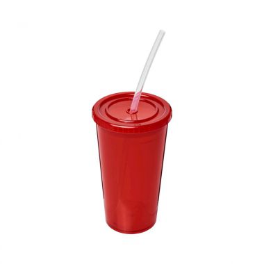 Rode Milkshake beker bedrukken | 350 ml