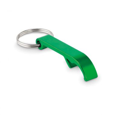 Groene Flesopener sleutelhanger | Aluminium