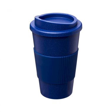 Blauwe Coffee to go | Siliconen grip | 350 ml