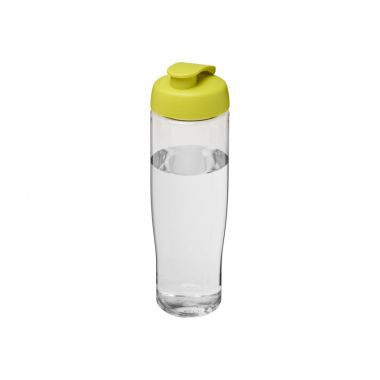 Transparant /  lime Waterfles | Flipcap | 700 ml