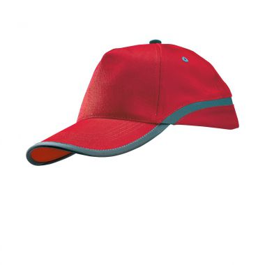 Rode Katoenen cap | Reflecterend