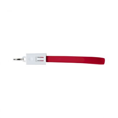Rode Sleutelhanger | PVC laadkabel