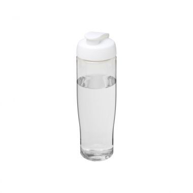 Transparant /  wit Waterfles | Flipcap | 700 ml