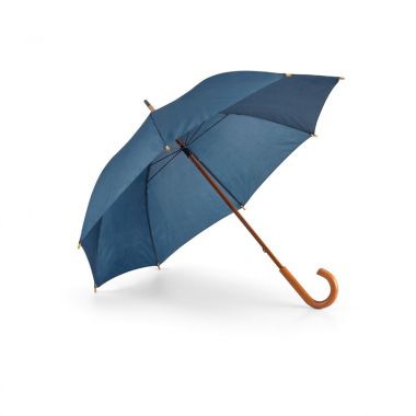 Blauwe Paraplu bedrukken | Houten steel | 104 cm