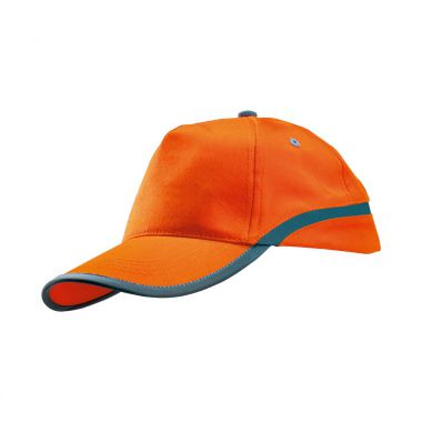 Oranje Katoenen cap | Reflecterend