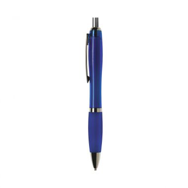 Blauwe Pen | Transparant | Rubber grip