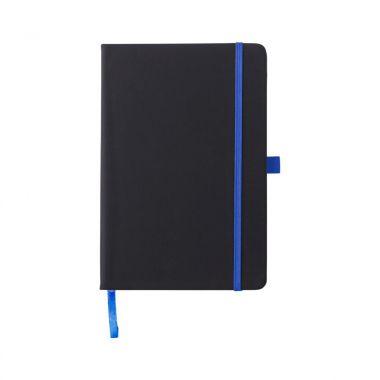 Grijze PU notitieboek | Gekleurd elastiek