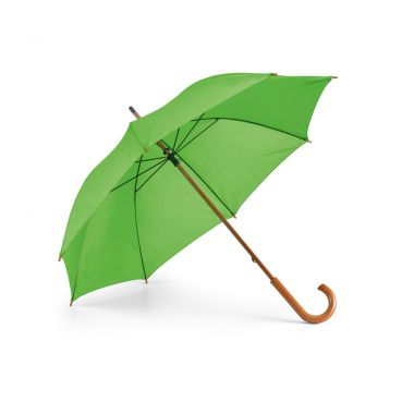 Lichtgroene Paraplu bedrukken | Houten steel | 104 cm