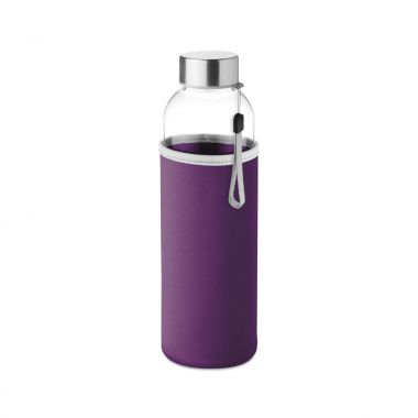Violet Waterfles glas | Gekleurde houder | 500 ml