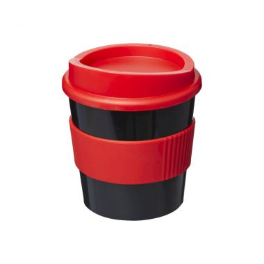Zwart /  rood Coffee to go beker | 250 ml