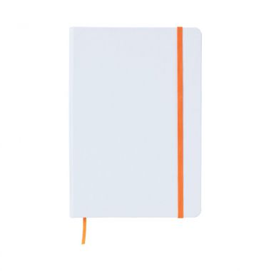 Oranje notitieboek | A5 | Gekleurd elastiek