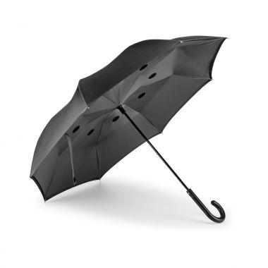 Grijze Grote paraplu | Omkeerbaar | 105 cm