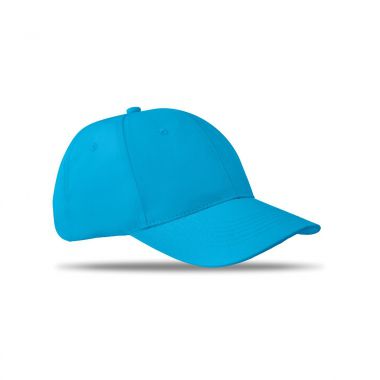 Turquoise Katoenen cap | Kleurrijk