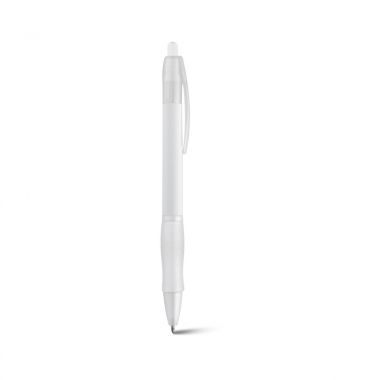 Witte Goedkope pen | Rubber grip