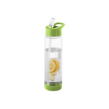 Transparant /  lime Drinkfles met fruitfilter | 740 ml