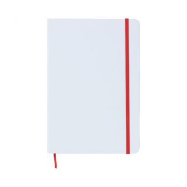 Rode notitieboek | A5 | Gekleurd elastiek