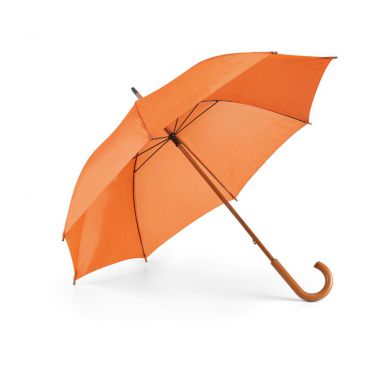 Oranje Paraplu bedrukken | Houten steel | 104 cm